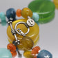 Laura Gibson Necklace. Gibson Sterling Silver Amazonite Dangling Candy multi-gem necklace (437)