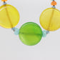 Laura Gibson Necklace. Gibson Sterling Silver Amazonite Dangling Candy multi-gem necklace (437)