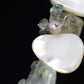 Laura Gibson Necklace. Gibson Sterling Silver  Mother of Pearl Dangling Candy multi-gem necklace (459)