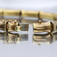 18k Bamboo bracelet. High Detailed Bamboo articulated link bracelet. 8.25" and 25.4grams.