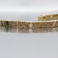 14k Yellow gold and diamond link bracelet for women. 1.5ctw and 32.8 grams