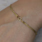 Mom bracelet 14k Herringbone Bracelet. #1 MOM with hearts. Best Gift for Mom. Yellow Gold with engraved letters. Reversible