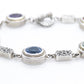 EFFY BH Bracelet. 18k Sterling Silver MULTI-Gemstone Byzantine Bracelet. (466)