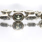 EFFY BH Bracelet. 18k Sterling Silver MULTI-Gemstone Byzantine Bracelet. (466)