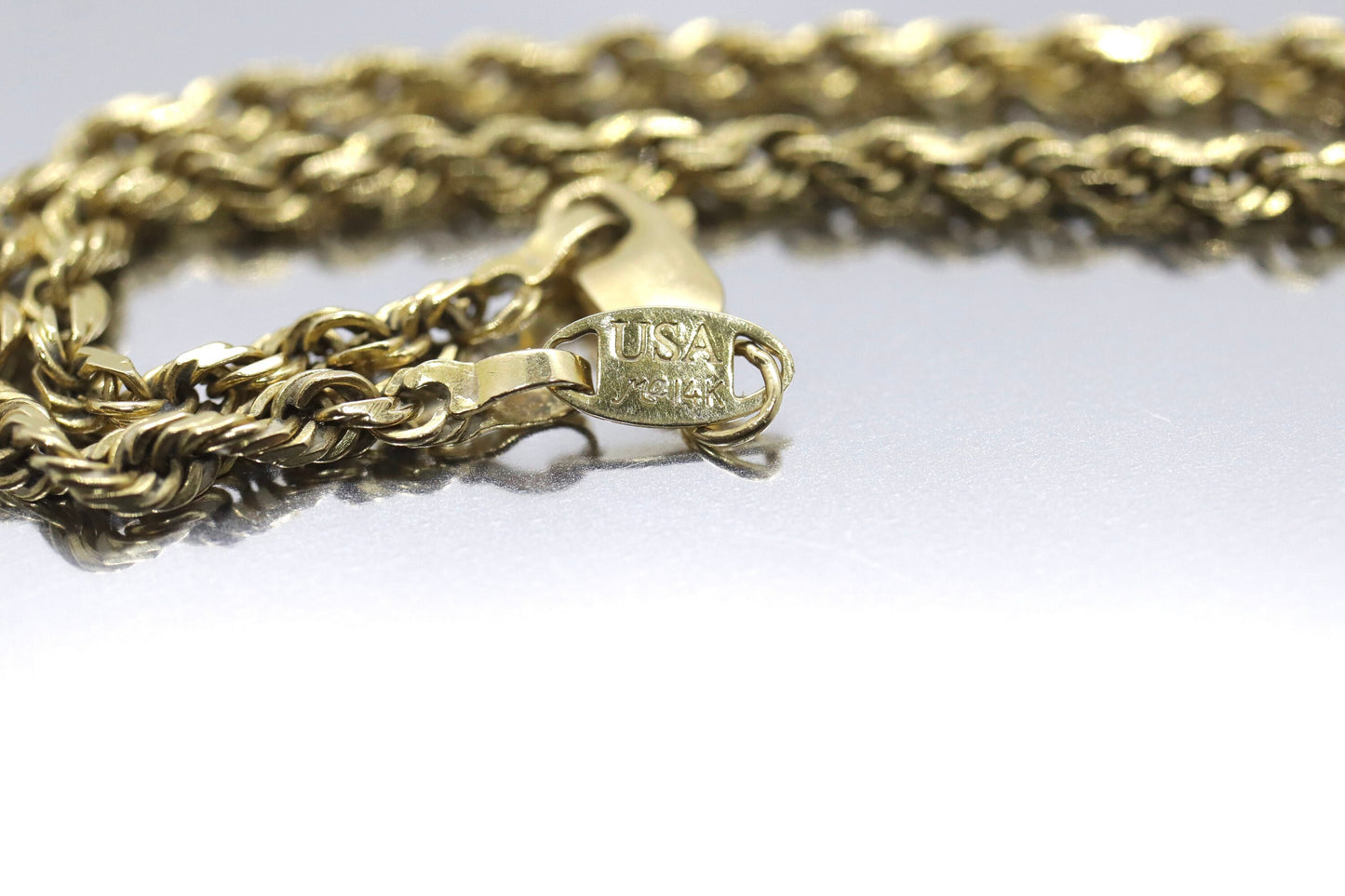 Michael Anthony MA 14k Rope Chain bracelet