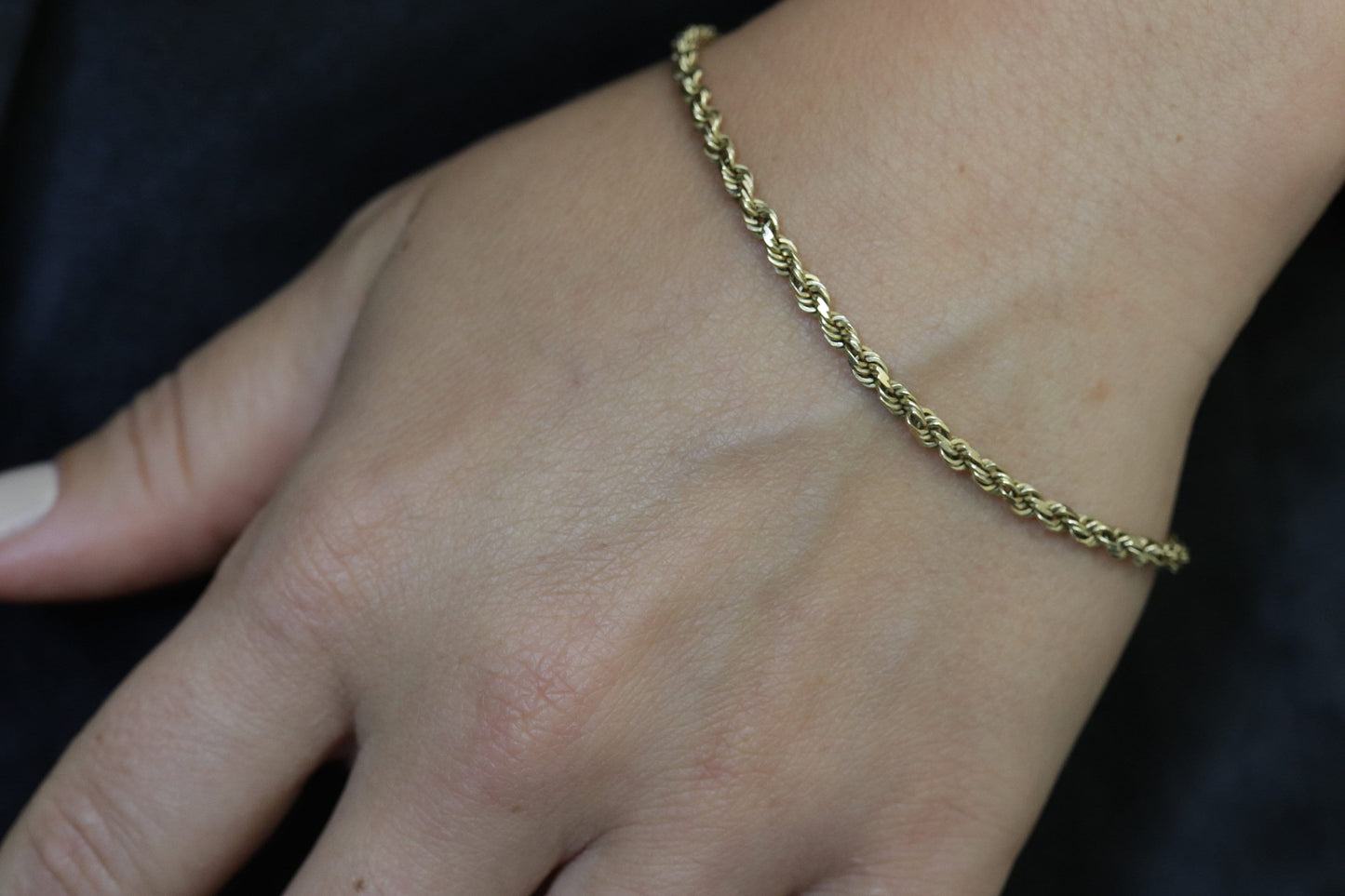 Michael Anthony MA 14k Rope Chain bracelet