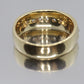 14k Channel Diamond Wedding eternity Band. Mens diamond channel eternity ring 1.0 ctw. Comfort fit.