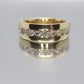 14k Channel Diamond Wedding eternity Band. Mens diamond channel eternity ring 1.0 ctw. Comfort fit.
