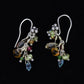 Laura Gibson Dangle Earrings. Sterling Silver with Dangling Gems (632)