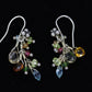 Laura Gibson Dangle Earrings. Sterling Silver with Dangling Gems (632)