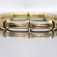 18k Bamboo bracelet. High Detailed Bamboo articulated link bracelet. 8.25" and 25.4grams.