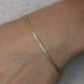Mom bracelet 14k Herringbone Bracelet. #1 MOM with hearts. Best Gift for Mom. Yellow Gold with engraved letters. Reversible