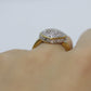 Vintage CZ Heart Ring. 14k HGE ring
