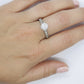 CZ Large Solitaire style Sterling Silver Ring.