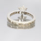CZ Large Solitaire style Sterling Silver Ring.