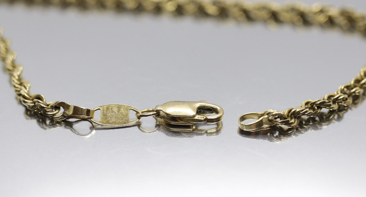 Michael Anthony MA 14k Rope Chain bracelet