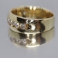 14k Channel Diamond Wedding eternity Band. Mens diamond channel eternity ring 1.0 ctw. Comfort fit.