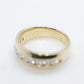 14k Channel Diamond Wedding eternity Band. Mens diamond channel eternity ring 1.0 ctw. Comfort fit.
