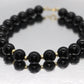 14k Peter Brams PBD Onyx and Lapis Lazuli necklace and bracelet. Onyx Lapis Lazuli bead necklace and bracelet