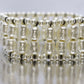 Sterling Silver Faux Pearl Bracelet. Vintage st(25)