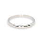 Platinum Band 2mm wide. Half round thin wedding band. Platinum ring. Band for Women and Men. Size 8.5. Platinum