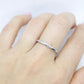 Platinum Band 2mm wide. Half round thin wedding band. Platinum ring. Band for Women and Men. Size 8.5. Platinum