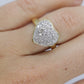 Vintage CZ Heart Ring. 14k HGE ring