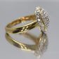 Vintage CZ Heart Ring. 14k HGE ring