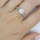 CZ Large Solitaire style Sterling Silver Ring.