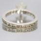 CZ Large Solitaire style Sterling Silver Ring.