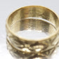 14k Wide Diamond cut engraved band. Wed-Lok MENS Heavy Wide Band. sz 10.75