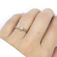 Art Deco Diamond ring. 14k Yellow and White Gold Square table.