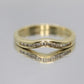 14k Diamond Eternity ring. Channel set Diamond V band