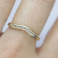 14k Diamond Eternity ring. Channel set Diamond V band