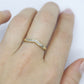 14k Diamond Eternity ring. Channel set Diamond V band