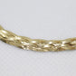 18K BRAIDED Twisted herringbone bracelet. 18k Braided Bracelet 7.5in