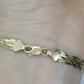 18K BRAIDED Twisted herringbone bracelet. 18k Braided Bracelet 7.5in