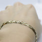 18K BRAIDED Twisted herringbone bracelet. 18k Braided Bracelet 7.5in