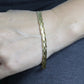 18K BRAIDED Twisted herringbone bracelet. 18k Braided Bracelet 7.5in
