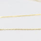 14k Bead necklace. Yellow Rose White Gold Beads on S-link chain necklace. Tri-color necklace