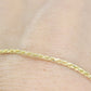 14k Gold Twisted Rope Bracelet 1.5mm 1.7 grams. Gold braided rope bracelet