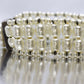 Sterling Silver Faux Pearl Bracelet. Vintage st(25)