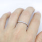 Platinum Band 2mm wide. Half round thin wedding band. Platinum ring. Band for Women and Men. Size 8.5. Platinum