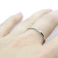Platinum Band 2mm wide. Half round thin wedding band. Platinum ring. Band for Women and Men. Size 8.5. Platinum