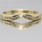 14k Diamond Eternity ring. Channel set Diamond V band