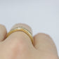 14k Diamond Eternity ring. Channel set Diamond V band