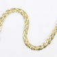 18K BRAIDED Twisted herringbone bracelet. 18k Braided Bracelet 7.5in