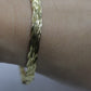 18K BRAIDED Twisted herringbone bracelet. 18k Braided Bracelet 7.5in