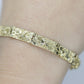 14k Gold Nugget Bracelet. Mens or Womens Yellow gold nugget bracelet. 9.1grams 5mm wide st(295)