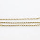 14k Gold Twisted Rope Bracelet 1.3mm 1.3 grams. Gold braided rope bracelet